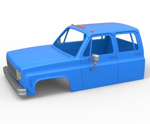 Shell of Vintage Transporter truck 1:25