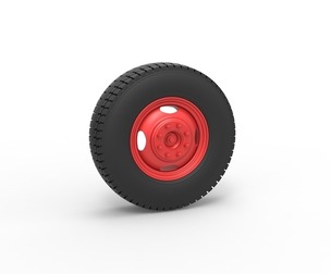 Front wheel of Pickup Truck 1:25