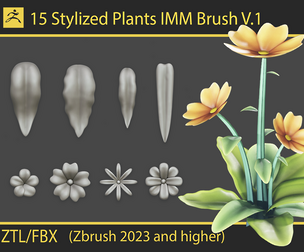 Stylized Plants IMM Brush V.1