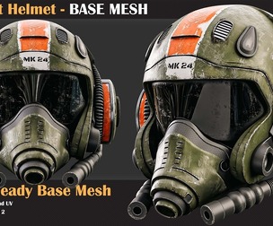 10 Pilot Helmet BASE MESH - VOL 25