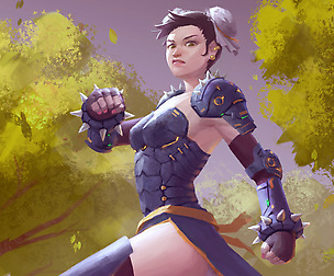 Character painting tutorial: Chun Li