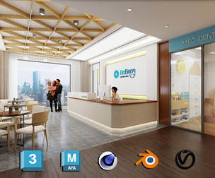Children's Dental Clinic  3d model