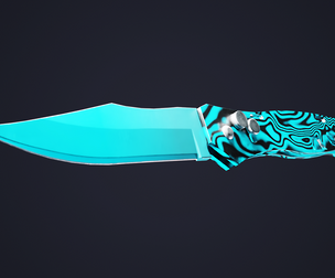 Combat Knife Low-poly 3D model