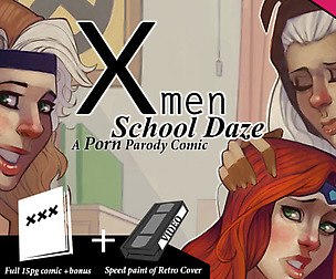 Xmen School Daze A porn parody comic