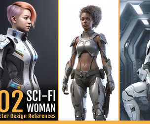 202 Sci-fi Character Design References [women]