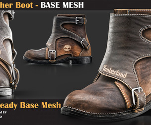 14 Leather Boot BASE MESH - VOL 17