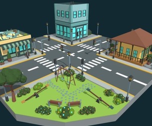 Low Poly Town