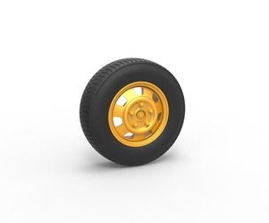 Car wheel 10 Scale 1:25