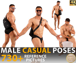 Casual Poses Photo Reference Pack