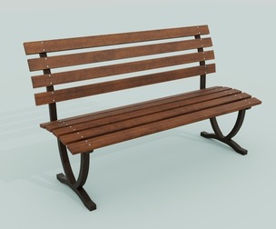 Bench brown