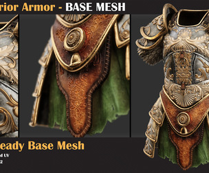20 Warrior Armor BASE MESH - VOL 14
