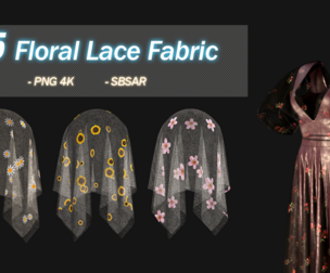 25 Floral Lace Fabric