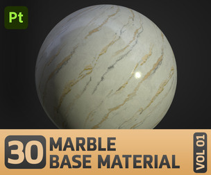 30 Marble Materials (SBSAR, 4K PBR Texture)