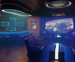 NightClub - Futuristic Pub Ambience (Asset)