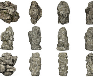 Low Poly Realistic Rock Collection