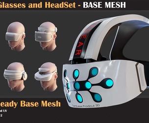 32 VR Glasses and Headset BASE MESH - VOL 11