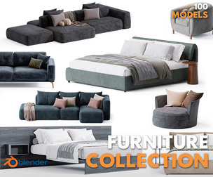 Premium Furniture Collection for Blender 3D