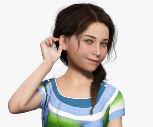 lily -Realistic Sweet Girl Child Sister
