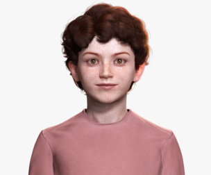 Ethan - Realistic Child With Freckles kid