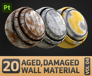 20 Aged & Damaged Wall Smart Material