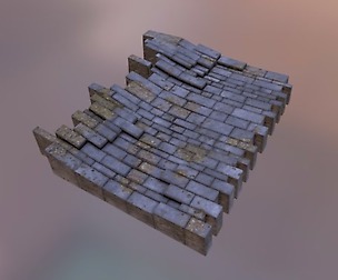 Disturbed Brick Path