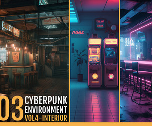 303 Cyberpunk Environments VOL4 [Interior]