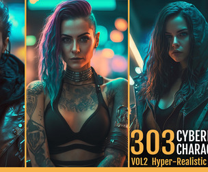303 Cyberpunk Character VOL2