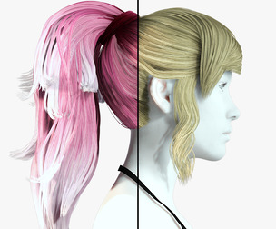 Realistic Female hair band