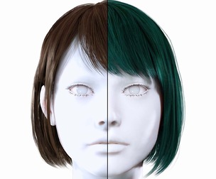 Realistic Female Bob Hair