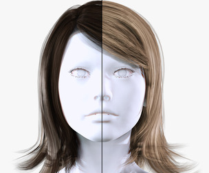 Realistic Female Hairstyle