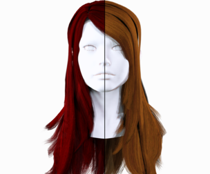 Realistic Female Long Hair