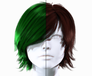 Realistic Korean Hairstyle