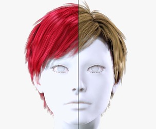 Realistic Short Female Hair Pixie