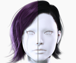 Realistic Short Hair Female