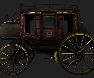 Abbott Downing Stage Coach 3D model