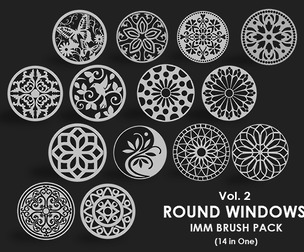 Round Window IMM Brush Pack 14 in One Vol. 2
