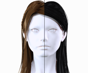 Realistic Medium Length Hairstyle