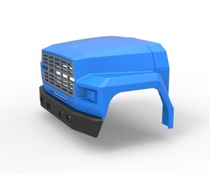 Nose for Vintage School bus Scale 1:25