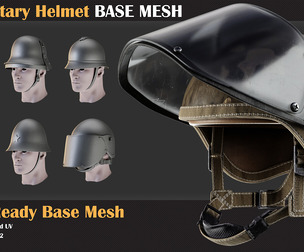 25 Military Helmet BASE MESH - VOL 10