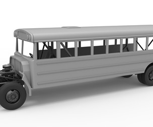 School bus for Figure 8 racing 1:25