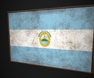 Old Picture Frame WithFederal Republic of Central