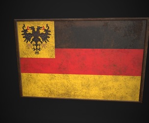 Old Picture Frame With Federal Government of Ger