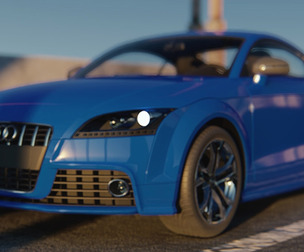 Audi TTS High Detailed 3D Model 3D model