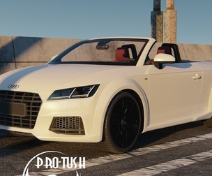 Audi TT Roadster 2015 High-Detail 3D Model