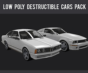 Low Poly Destructible 2Cars no. 1