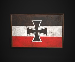 Old Picture Frame With North German Confederation