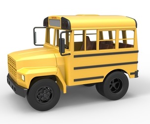 Fun short School bus Scale 1:25