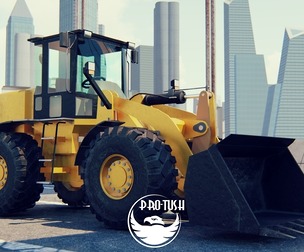Escavadeira wheel loader 3D model
