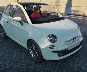 Fiat 500 High Detailed 3D Model 3D model