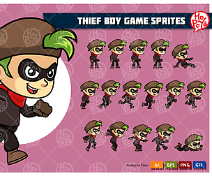 Thief Boy Game Sprites